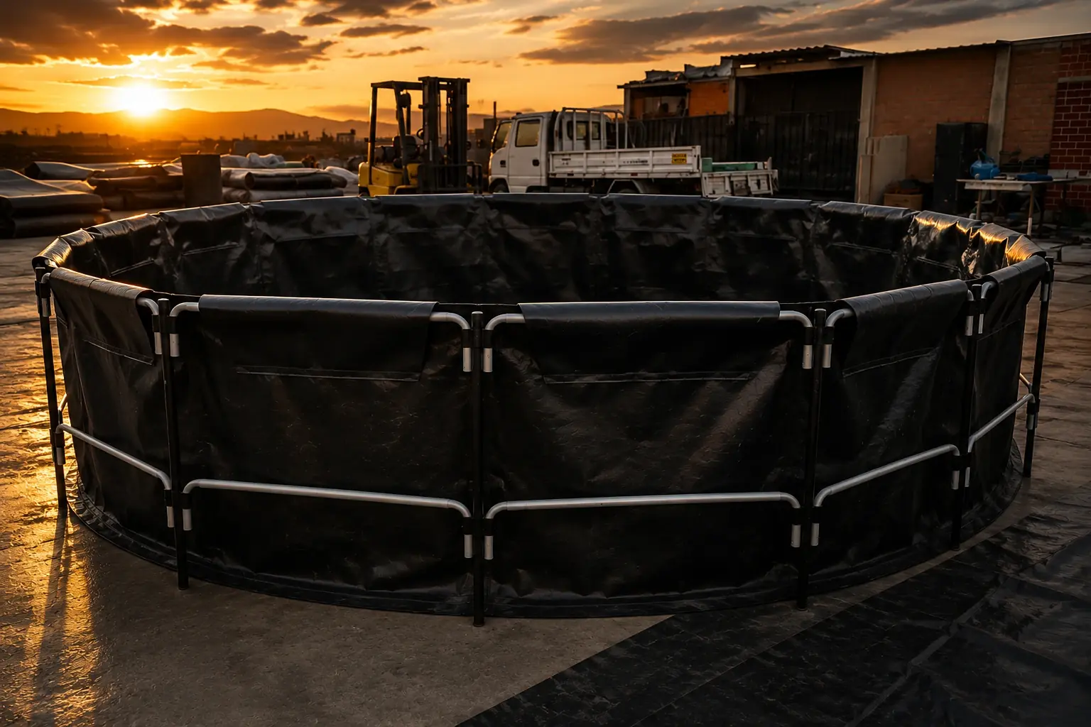 Tanque plegable negro