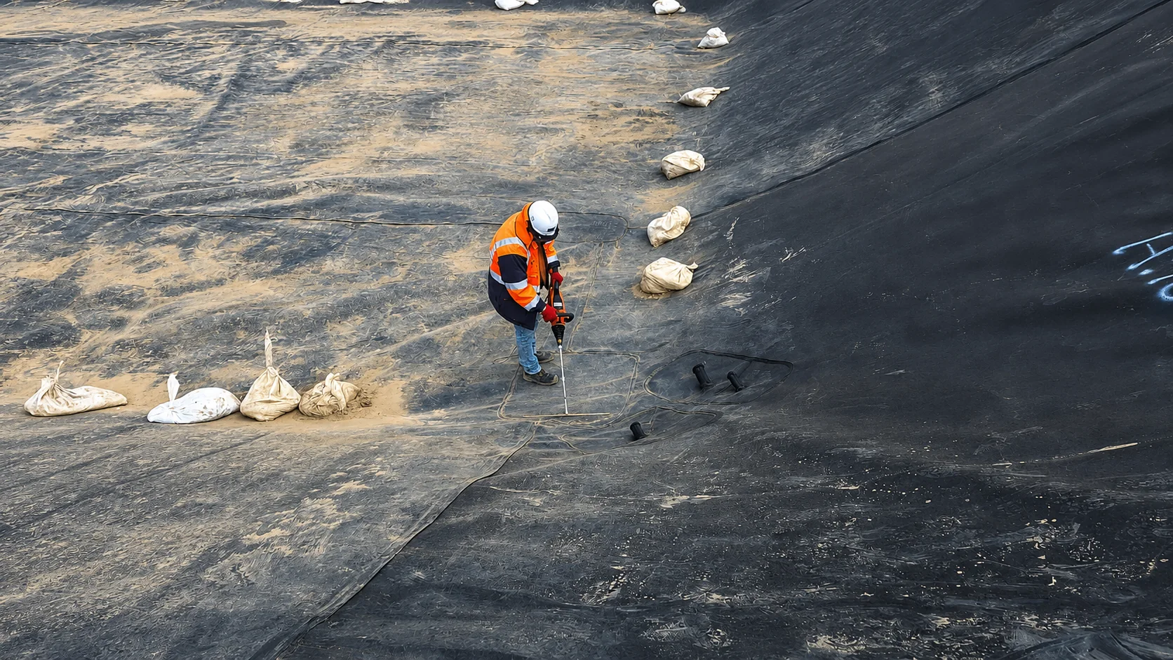 Barrido técnico durante prueba geoeléctrica