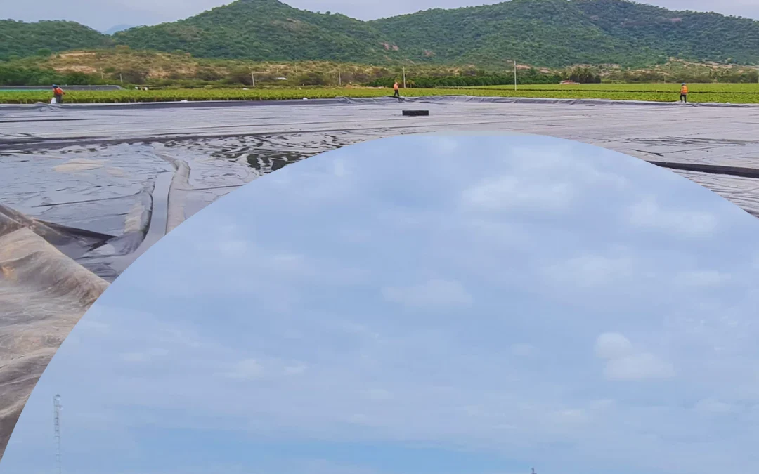 cubierta flotante en el agro